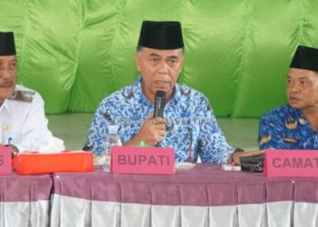 Dalam Rangka Ramah Tamah, Bupati Natuna Sampaikan Perkembangan Pembangunan di Desa Ceruk