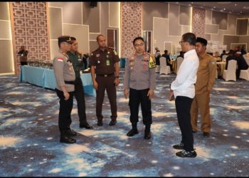 Polres Bintan Lakukan Pengamanan Rekapitulasi Perolehan Suara Tingkat Kabupaten Bintan