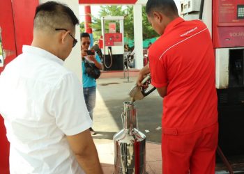 Satgas Migas Bintan Lakukan Pemeriksaan SPBU Yang Ada di Bintan .