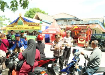 Lagi, Kapolres Bintan Berikan Tiket Gratis Untuk Masyarakat Balik Setelah Lebaran