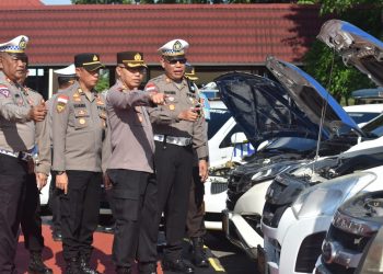Polres Bintan Siap Amankan Pilkada Serentak, Kapolres Bintan Cek Kesiapan Sarpras yang Ada
