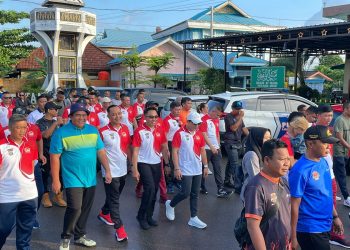 Ribuan Masyarakat ikut Jalan Santai  Peringati Hari Bhayangkara ke-78, Polres Bintan