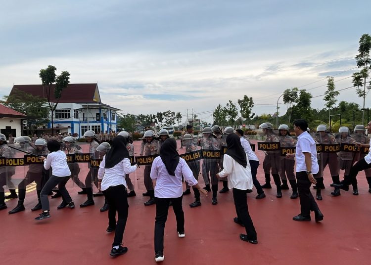 Asah Kemampuan Dalam Hadapi Pilkada, Polres Bintan Lakukan Latihan Dalmas