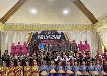 Polres Bintan gelar lomba tari kreasi sambut HUT Bhayangkara ke-78