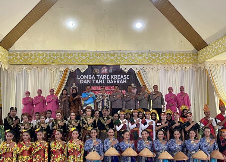 Polres Bintan gelar lomba tari kreasi sambut HUT Bhayangkara ke-78