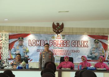 Lomba Polisi cilik tingkat SD, Meriahkan Hari Bhayangkara ke-78 di Polres Bintan