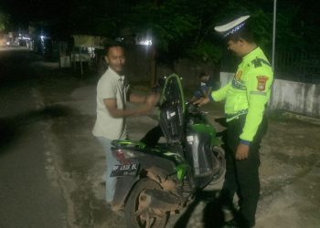 Jaga Kamtibmas Agar Kondusif, Polres Bintan Lakukan Patroli di Malam Akhir Pekan