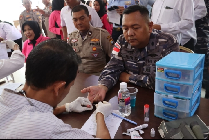 Aksi Sosial Polres Bintan Dalam Rangka Hari Bhayangkara Ke-78, Laksanakan Donor Darah