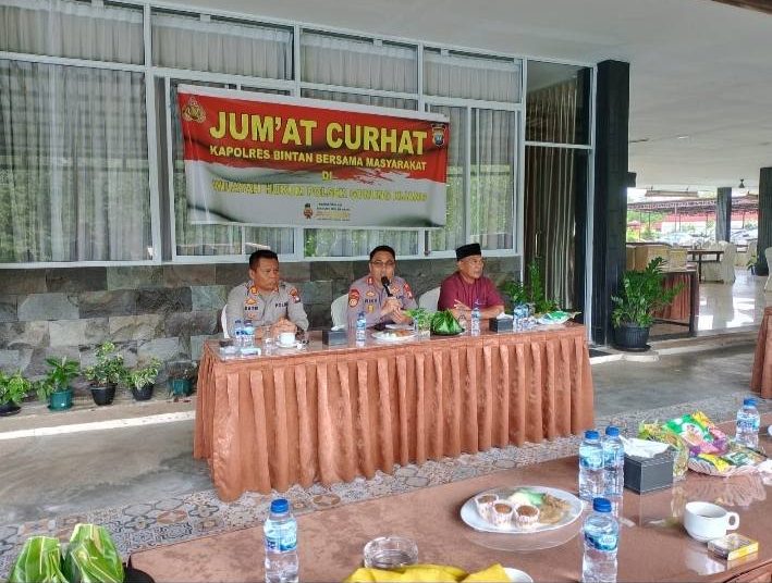 Jumat Curhat Kapolres Bintan di Kelurahan Kawal Gunung Kijang