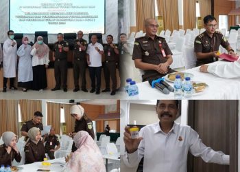 Tes Urine Bebas Narkotika Digelar Untuk Menghindari Penyalahgunaan Narkotika dan Obat-obatan Terlarang Dilingkungan Kejati Kepri
