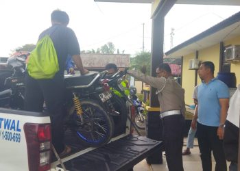 Lakukan Balap Liar, Polres Bintan Amankan 4 Sepeda Motor dan 3 Pelajar