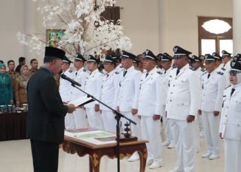 69 Kades Kabupaten Natuna Ikuti Pengukuhan Perpanjangan Masa Jabatan