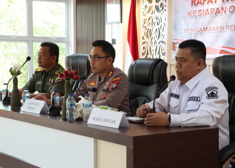 Kapolres Bintan Pimpin Rapat Koordinasi Lintas Sektoral Menuju Operasi Mantap Praja 2024