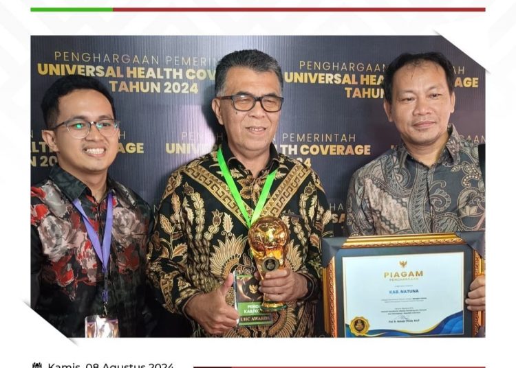 Pemerintah Kabupaten Natuna Raih Penghargaan (UHC) Dari BPJS Kesehatan