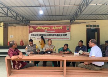 Lagi dan lagi, Minggu Kasih Polres Bintan Ajak Masyarakat Jaga Kamtibmas Menjelang Pilkada Serta Kenalkan Aplikasi Polri Presisi