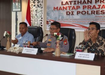 Polres Bintan Gelar Latpraops Mantap Praja Seligi 2024 Dalam Rangka Menghadapi Pilkada 2024