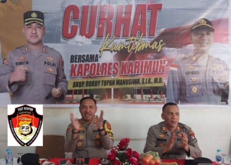 Kunker Perdana Kapolres, dan Ibu Ketua Bhayangkari Karimun di polsek Kundur