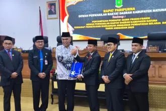 Ketua DPRD Natuna Pimpin Langsung Rapat Paripurna Penyampaian RAPBD 2025