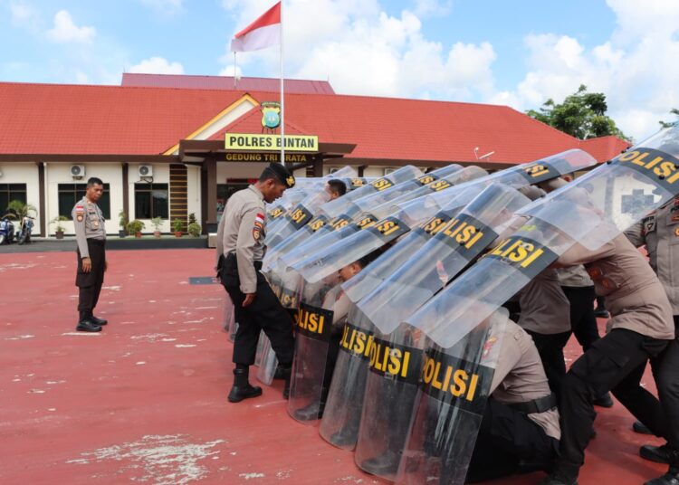 Bentuk Kesiapsiagaan, Polres Bintan Latihan Dalmas Rutin