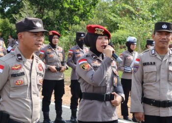 Kesiapan dalam Pengamanan Mayday, Polres Bintan Laksanakan Simulasi Sispamkota
