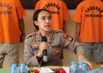 Polres Bintan Konferensi Pers Kasus Tindak Pidana Pencurian Dengan Pemberatan dan Tindak Pidana Pencurian Motor