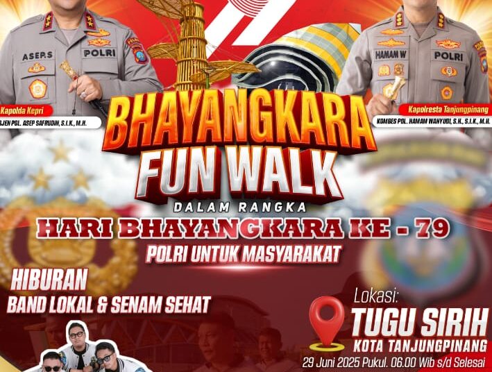 Kapolresta Tanjungpinang Kombes Pol Hamam Wahyudi: Selamat Hari Bhayangkara Ke-79, Polri Semakin Dekat dengan Rakyat