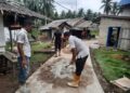 Kepala Desa Tebias Nazaruddin Menggunakan Dana Desa Tahun anggaran 2025 Guna Membangun Jalan Semenisasi