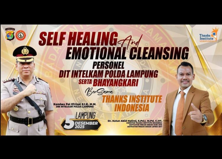 Emotional Cleansing Digelar Ditintelkam Polda Lampung Datangkan Motivator Nasional