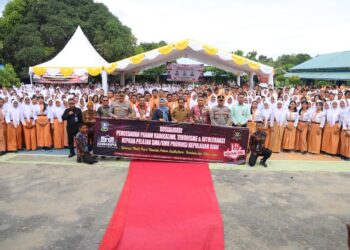 Polda Kepri Tekankan P4GN dalam Program Kesbangpol Masuk Sekolah Seri ke-12 di SMAN 1 Bintan Utara