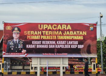 Serah Terima Jabatan PJU Polresta Tanjungpinang, Kasat Reskrim, Kasat Lantas, Kapolsek KKP Berganti