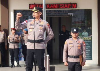 Upacara Hari Kesadaran Nasional di Polres Bintan, Wakapolres Tekankan Profesionalisme Personel