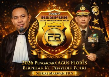 Ketua Umum Fast Respon Agus Flores Tegaskan Dukungan Penuh Terhadap Penyidik Polri