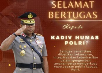 Ketua Umum PW-FRN Agus Flores Ucapkan Selamat Bertugas kepada Irjen Pol. Johnny Edizzon Isir di Jabatan Baru Sebagai Kadivhumas Polri
