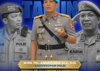 Ketua Umum PW FRN Agus Flores Ucapkan Selamat Ulang Tahun kepada Kadivpropam Polri Irjen Pol Abdul Karim