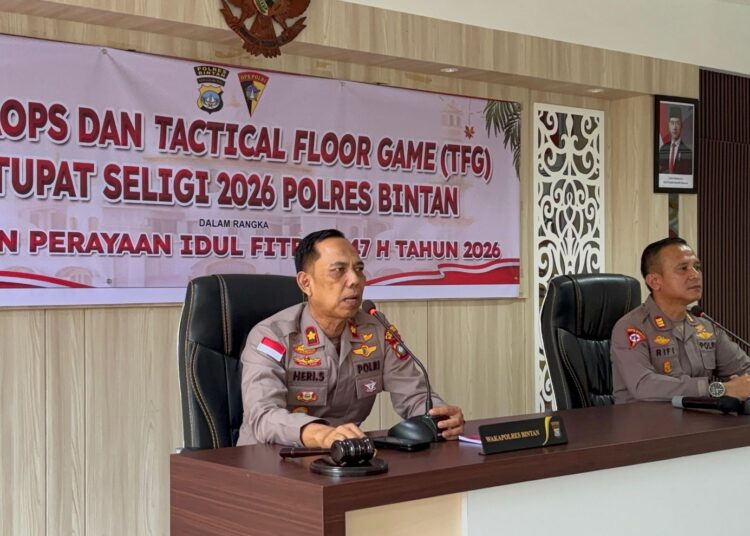 Polres Bintan Gelar Latpraops Ketupat Seligi 2026, Siapkan Pengamanan Idul Fitri dan Arus Mudik