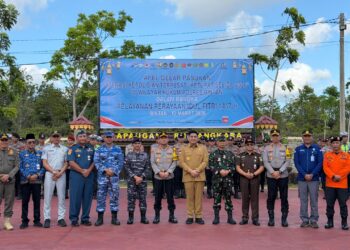 Bupati Bintan Pimpin apel gelar pasukan Ops seligi 2026