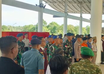 Polsek Bandara RHF Tanjungpinang Hadir dalam Apel Pembukaan Posko Monitoring Angkutan Lebaran Tahun 2026