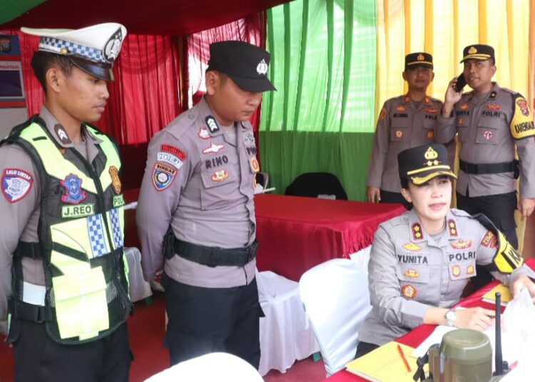 Kapolres Karimun Cek Pos Pengamanan Operasi Ketupat Seligi 2026