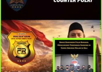 Bareskrim Polri Mulai Bersih-Bersih Narkoba di Bali, Ketum PWFRN Counter Polri Agus Flores Beri Apresiasi
