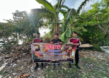 Patroli Karhutla, Polresta Tanjungpinang Tingkatkan Antisipasi Kebakaran Hutan dan Lahan