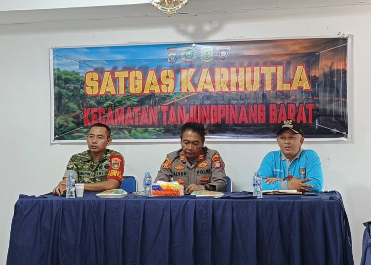 Percepat Penanganan Karhutla, Polsek Tanjungpinang Barat Bentuk Satgas Karhutla Tingkat Kecamatan