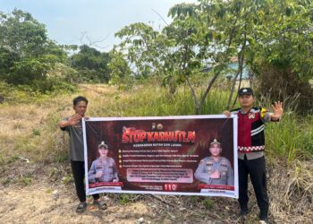 Polsek Jajaran Polres Karimun Gencarkan Sosialisasi Bahaya Karhutla