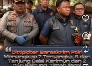 Bareskrim Polri Ungkap Jaringan Timah Ilegal di Belitung Timur