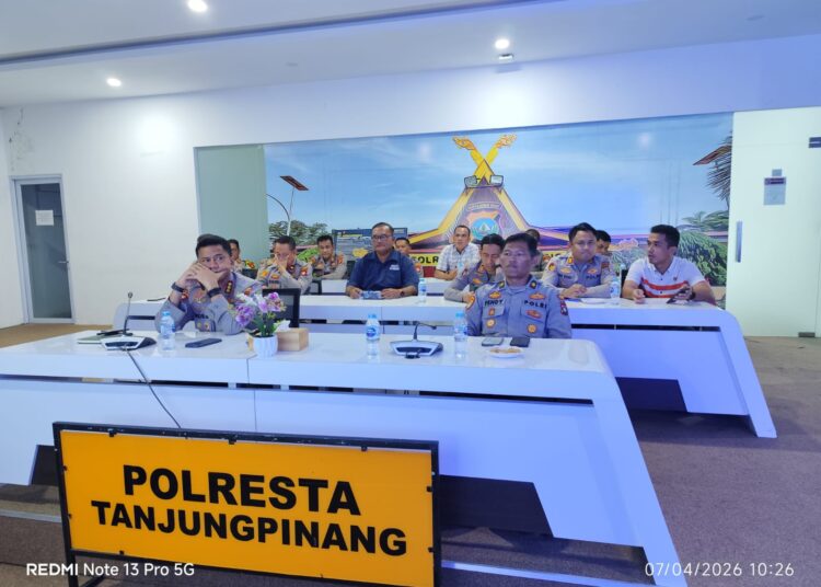 Polresta Tanjungpinang Ikuti Taklimat Awal Audit Kinerja Itwasum Polda Kepri Aspek Perencanaan dan Pengorganisasian Tahap I T.A. 2025