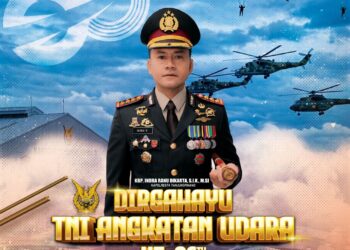 Polresta Tanjungpinang Ucapkan Dirgahayu ke-80 TNI Angkatan Udara