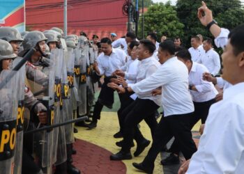 Polresta Tanjungpinang Gelar Latihan Dalmas Jelang Pengamanan Hari May Day 2026