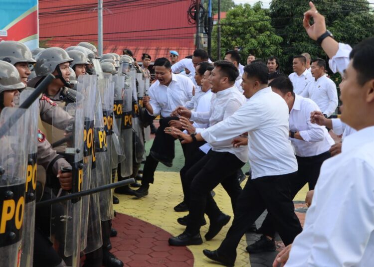 Polresta Tanjungpinang Gelar Latihan Dalmas Jelang Pengamanan Hari May Day 2026
