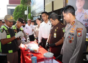 Polresta Tanjungpinang Musnahkan Barang Bukti Narkotika, Selamatkan Ribuan Jiwa dari Bahaya Narkotika
