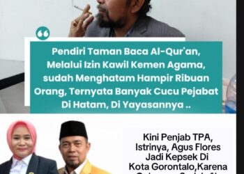 Saran Pendiri Taman Baca Al Qur’an, Pengacara, Sekaligus Ketum FR Counter Polri, Agus Flores