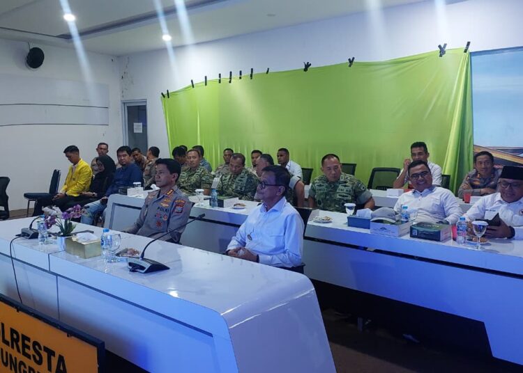 Dukung Ketahanan Pangan Nasional, Polresta Tanjungpinang Ikuti Panen Raya Jagung Serentak Kuartal II dan Launching Program Ketahanan Polri